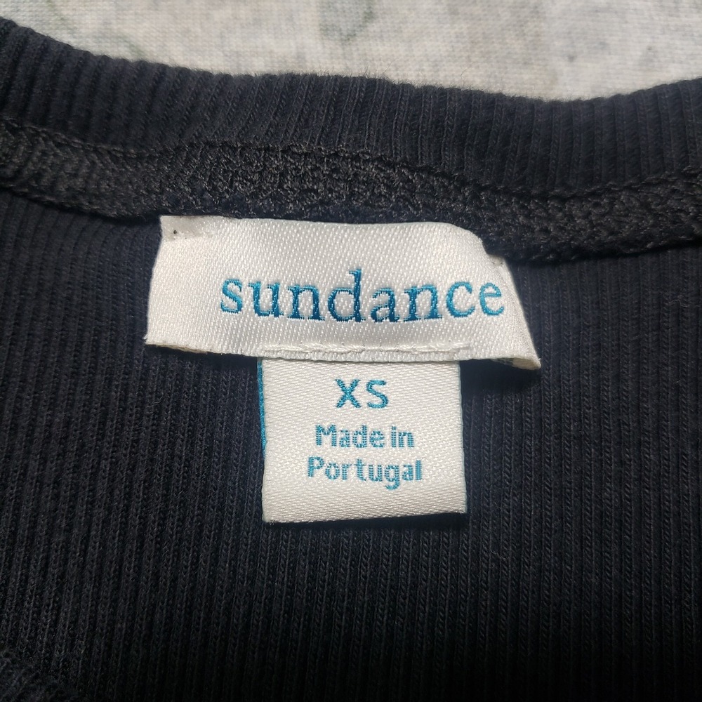 Sundance Top Womens XS Black Pullover Half Sleeve - Picture 2 of 9